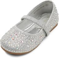 dream pairs muy shine inf rhinestone studded girls' shoes at flats логотип