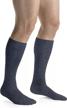 jobst activewear 20-30 mmhg knee high compression socks xl denim blue logo