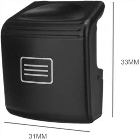 img 1 attached to Upgrade Your Mercedes With Jaronx Sunroof Window Switch Button Cover - Perfect Fit For W204 C-Class, W212/A207/C207 E-Class, W218 CLS-Class (Black)