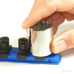 img 2 attached to Ernst Manufacturing 8403M - 18 Blue Magnetic Socket Organizer with 1/4 Dr Twist Lock Clips