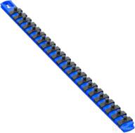 ernst manufacturing 8403m - 18 blue magnetic socket organizer with 1/4 dr twist lock clips logo