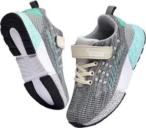 img 4 attached to SANNAX Athletic Girls' Non-Slip Running Sneakers - Top Choice for Active Performance