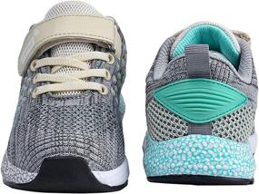 img 2 attached to SANNAX Athletic Girls' Non-Slip Running Sneakers - Top Choice for Active Performance