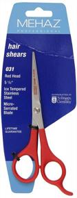 img 2 attached to Precision Cutting Made Easy: Mehaz Professional Head Shears In Vibrant Red, 5 1/2 Inch