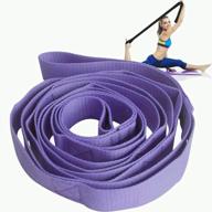 10-петлевой эластичный ремешок для йоги с утолщенной лентой для пилатеса и физиотерапии рекомендуемые упражнения и сила тяжести фитнес-растяжка логотип
