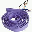 10-loop yoga stretch strap with thicken band for pilates & physical therapy recommended exercises and gravity fitness stretching logo