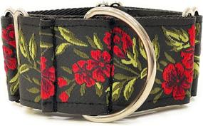 img 2 attached to 🐕 SightHound Gang Martingale Dog Collar: 2" Wide Collar for Greyhound, Saluki, Whippet, and Similar Breeds