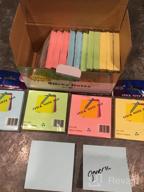 img 1 attached to 3X3 Self-Stick Sticky Notes, 36 Pads, 100 Sheets/Pad Assorted Colors, Easy To Post For Study & Daily Life review by Mick Ohlrogge