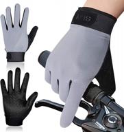 велосипедные водительские перчатки bellady: перчатки для мотоциклов, бега, гольфа и велоспорта с гелями для сенсорного экрана для мужчин и женщин логотип