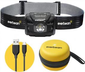 img 4 attached to Everbeam H6 Switch LED Headlamp Head Torch, Dual Power 1200MAh Rechargeable Battery / 3 AAA Batteries, Motion Sensor, Ultra Bright 680 Lumens, 45 Hrs Runtime, USB Headlight Flashlight, Waterproof