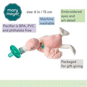 img 1 attached to WubbaNub Infant Pacifier - Mary Meyer, 6-Inches, Tingo Flamingo