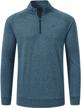 breathable hiking pullover for men - long sleeve half zip shirt by jinshi logo
