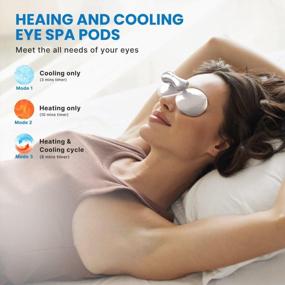 img 2 attached to Подарите глазам молодость с помощью EyeSpa Pods — невероятного нагревающего и охлаждающего устройства для ухода за глазами для красоты и расслабления глаз