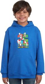 img 4 attached to 🎮 Nintendo Animal Crossing Pullover Hoodie - Trendy Boys' Fashion Apparel