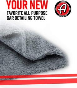 img 3 attached to 🧺 Adam's Borderless Grey Edgeless Microfiber Towel - High-Quality 480gsm, 16 x 16 inches Plush Microfiber - Gentle Touch for Delicate Surfaces (Pack of 6)