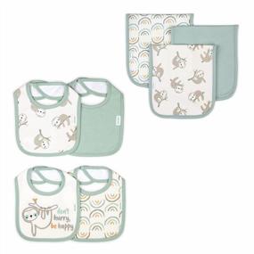 img 4 attached to Complete Mealtime Solutions: Ingenuity Easy Eater™ Baby Bib And Burp Cloth Set With Canopy™