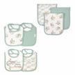 complete mealtime solutions: ingenuity easy eater™ baby bib and burp cloth set with canopy™ logo