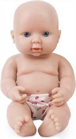 img 4 attached to IVITA 12In Full Body Silicone Baby Dolls - Realistic Newborn Girl Reborn Dolls, Not Vinyl!
