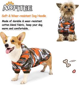 img 3 attached to 🐶 Camo Dog Hoodie Coat: Warm & Cozy Pet Apparel for Small, Medium, and Large Dogs