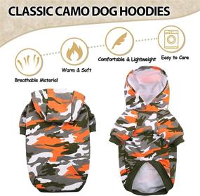 img 1 attached to 🐶 Camo Dog Hoodie Coat: Warm & Cozy Pet Apparel for Small, Medium, and Large Dogs