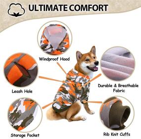 img 2 attached to 🐶 Camo Dog Hoodie Coat: Warm & Cozy Pet Apparel for Small, Medium, and Large Dogs