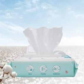 img 2 attached to Winner Baby Wipes: 99% Water, Pure Cotton, Unscented Hypoallergenic Wipes - Gentle Care for Sensitive Skin (240 Wipes)