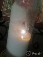 img 1 attached to 9 Day White Prayer Candles, 6 Pack - 7" Tall Pillar Candles For Religious, Memorial, Party Decor, Vigil And Emergency Use - Vegetable Oil Wax In Plastic Jar Container - By Hyoola review by Patrick Bacho