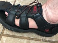 img 1 attached to Ultimate Comfort and Style: PAMRAY Sandals Athletic Fisherman Breathable – Find Your Perfect Outdoor Footwear review by Giovanni Bedjohn