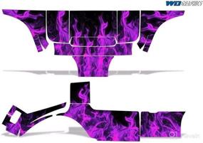 img 1 attached to 🔥 Enhance Your Club Car with Vibrant Purple Flames: Wholesale Decals Golf Cart Graphics Kit Sticker Decal 1983-2014 Compatible