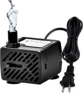 50 gph 3w mini submersible water pump for aquariums fish tank, indoor & outdoor fountains, pool, pond, statuary, hydroponics - wave maker pump логотип