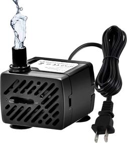 img 4 attached to 50 GPH 3W Mini Submersible Water Pump for Aquariums Fish Tank, Indoor & Outdoor Fountains, Pool, Pond, Statuary, Hydroponics - Wave Maker Pump