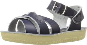 img 4 attached to Солнцезащитные тапочки для девочек Sun San Swimmer от Salt Water Sandals - универсальные плоские