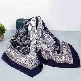 img 3 attached to Chalier Fashion Bandana Beautiful Inches Women's Accessories ~ Scarves & Wraps