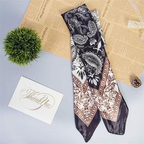 img 1 attached to Chalier Fashion Bandana Beautiful Inches Women's Accessories ~ Scarves & Wraps