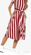img 1 attached to Chic And Comfy: Levaca Striped Midi Dress With Pockets For Women review by Alyssa Bell
