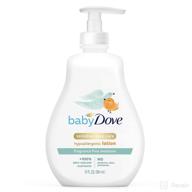 👶 sensitive moisture fragrance-free baby lotion - baby dove face and body lotion for sensitive skin, 13 oz логотип