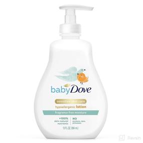 img 4 attached to 👶 Sensitive Moisture Fragrance-Free Baby Lotion - Baby Dove Face and Body Lotion for Sensitive Skin, 13 oz
