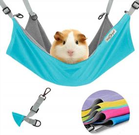 img 4 attached to Small Animal Hanging Hammock Bed For Guinea-Pig, Ferret, Cat & More - Cozy Activity Fun Toy!