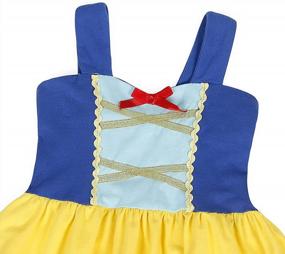 img 1 attached to Jurebecia Snow White Toddler Princess Costume Dress: Perfect For Fancy Dress Up Parties, Halloween, Cosplay And Birthday Role-Playing