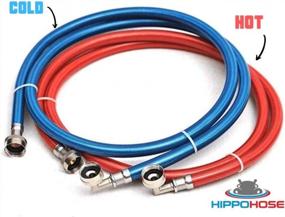 img 1 attached to Upgrade Your Washing Machine With Triple Layer Reinforced Hoses - Universal Fit, PVC Coated - Pack Of 2, 4FT Each!