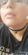 img 1 attached to 💎 Chic Black Velvet Choker with Letter Pendant Necklace - Cozlife Collars for Women and Girls review by Katie Atencio