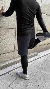 img 5 attached to Mens Thermal Underwear Set Fleece Lined Long Johns Base Layer Long Sleeve Shirts Leggings Winter