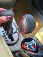 img 1 attached to Upgrade Your Car'S Interior With Lunsom'S Leather Gear Shift Knob For Most Manual Vehicles - Type R Alloy, Most Compatible, And Sleek Black Design review by David Hayden