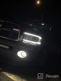 img 6 attached to Upgrade Your Dodge Ram With BICYACO LED Fog Lights And DRL - 1 Pair (Black) - Compatible With 2002-2008 Ram 1500 And 2003-2009 Ram 2500/3500 Pickup Trucks