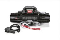 upgrade your towing power with the warn 89305 zeon 8-s winch - 8000 lb. capacity, featuring a durable synthetic rope logo
