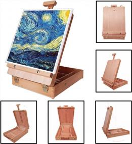 img 1 attached to VOCHIC Tabletop Easel: Transform Your Workspace With Adjustable And Portable Art Stand For Kids And Adults