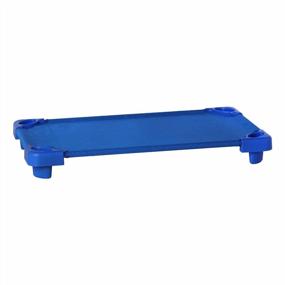 img 2 attached to Pack Of 6 Heavy Duty Children'S Daycare Cots For Preschoolers With Sheets - 52"L Stackable Cots For Sleeping, Resting, And Naptime - SPG-021-5-CS, Blue