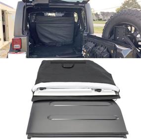 img 4 attached to 🚙 Сумка для хранения панелей жесткой крыши Freedom для Jeep Wrangler JK JKU TJ JL JLU - чехол черного цвета с ручкой для переноски, подходит для моделей Sports Sahara Rubicon Unlimited 2007-2022 (2/4 двери) & Gladiator JT (2020-2021)