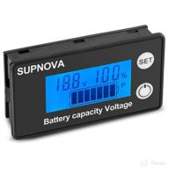 🔋 supnova монитор аккумулятора - тестер напряжения 12v до 84v для гольфкарт - цифровой индикатор заряда и процентов с сигналом зуммера. логотип