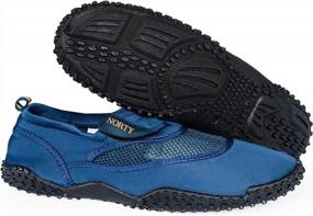 img 2 attached to 🌊 NORTY Men's Aqua Sock Wave Water Shoes - Waterproof Slip-Ons for Pool, Beach, and Sports (Size 13-17)